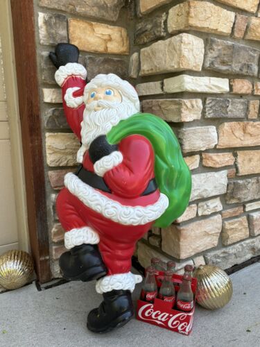 New ListingRARE Grand Venture Climbing Santa Claus Blow Mold Christmas Decoration