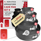 Spring Form Pans for Baking (4/7/9/11 Inch) with CAKE SLICER and TESTER