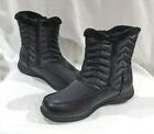 Totes Women's Jara Black Waterproof Winter Boots - Size 10 NWB WIDE