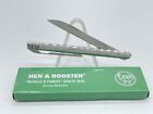 HEN & ROOSTER HR-019SS Stainless Steel Pocket Clip Pen Knife MINT IN BOX