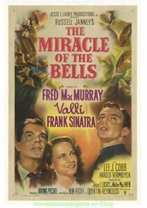 MIRACLE OF THE BELLS MOVIE POSTER FRANK SINATRA 1948 One Sheet Fine Condition