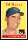 1958 Topps Ed Mayer Rookie Chicago Cubs #461