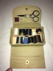 Vintage Harday Army Sewing Kit Leather (?) Case Scissors Thread Thimble