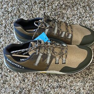 Merrell Trail Glove 6 Mens 12 Barefoot Running Shoes Incense Brown Green Vibram