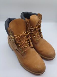 Timberland Men's 6 inch Premium Waterproof Boots, Wheat Nubuck, Size 10 M US