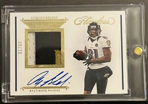 2021 Panini Flawless Anquan Boldin GOLD 3 Color Patch Auto /20