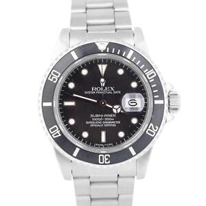 1984 Rolex Submariner Date 40mm Stainless Steel Oyster 16800 Automatic Watch