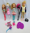 New Listing5 Monster & Ever After High Dolls Lot Parts Pieces 4 Girls 1 Male Clothing Acces