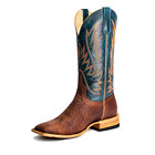 Horse Power® Men's Shrunken Cowboy Comanche Navy & Brown Boots HP8054