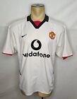 Vtg 2002-03 Manchester United white away soccer football jersey size Large
