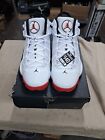 New Jordan Mens 6 Rings Basketball Shoes,White/University Red Size 11 With Box