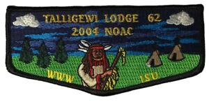 Talligewi Lodge 62 Lincoln Heritage Council KY 2004 NOAC Flap BLK Bdr (YX1171)