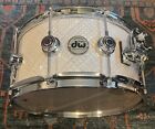 DW Collector’s Series SSC Maple Snare 6.5x14 White Crystal W/Chrome HW
