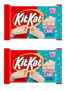 931541 2 X85G KING SIZE KITKAT LIMITED EDITION BIRTHDAY CAKE WHITE CHOCOLATE BAR