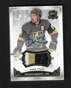 2019-20 Upper Deck The Cup Mark Stone Patch Auto 2/8 #56