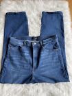 Express Jeans Women’s Size 10 Straight Super High Rise Cropped Jeans BIN B
