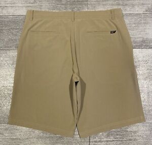 Nike Dri-Fit Standard Fit Performance Stretch Woven Golf Shorts 725702 34 Khaki