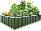 KING BIRD Raised Garden Bed Galvanized Steel Metal Outdoor Garden Planter Box