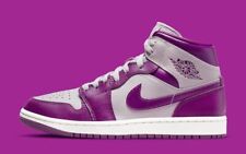 Nike Women's Air Jordan 1 Mid Shoes Purple White BQ6472-501 ALL SIZES NEW