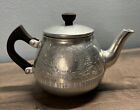 Vintage Swan Brand Aluminum Tiny Etched Teapot The Carlton 2 CUPS! ENGLAND