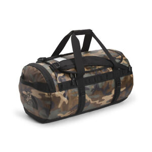 The North Face M Base Camp Duffel Packable Travel Suitcase Backpack - Tan Camo