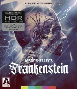 Mary Shelley's Frankenstein (1994) (4K Ultra HD, 2022, Arrow Video) NEW/SEALED