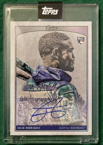 2022 Topps X  JULIO RODRIGUEZ by Lauren Taylor RC Auto /99  Mariners