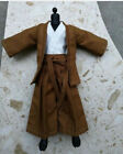 1/12th Clothes Samurai Suit Brown Coat+Underwear+Pants+Belt Model for 6
