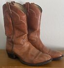 Vintage Tony Lama Brown Leather Western Cowboy Boots 5084 Mens Sz 12D