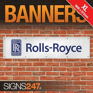 Rolls Royce Blue Car Workshop Banner EXTRA LARGE Sign Display Motorsport