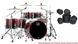 Mapex Saturn Scarlet Fade Studioease Drum Kit & Bags 22/10/12/14/16 Auth Dealer