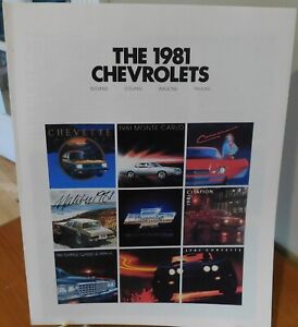 The 1981 Chevrolets Sedans, Coupes, Wagons, Trucks, Sales Brochure