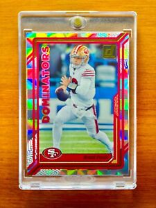 Brock Purdy RARE CHECKER REFRACTOR INVESTMENT CARD SSP PANINI 49ERS ROY MVP MINT