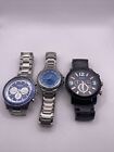 Mixed lot of  Fossil Watches Untested!  Sold As Is.  Need Battery’s (A55)