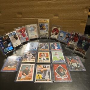 New ListingHUGE Baseball Lot Beckett 10 Auto Jersey Cards Autos Numbered /49 Harper Acuna