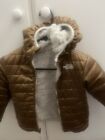 The North Face Reversible Mossbud Gold and Cream Jacket Toddler Size 3T