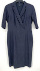 Worth New York blazer Dress Womens size 10 Short sleeve v-neck wool navy pullove