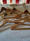 hangers wooden advertising vintage 9 total all different, very good condition