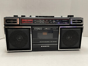 Vintage Sanyo Radio Cassette Boom Box Player M9703 AM/FM Radio
