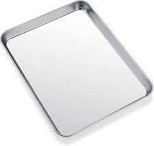 Toaster Oven Tray Pan Baking Sheet Stainless Steel Cookie Sheet 10 X 8 X 1 Inch