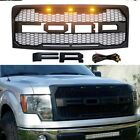 Grille for 2009-2014 Ford F150 Front Bumper Grill Raptor Style W/ Letter Black (For: 2013 Ford F-150)