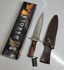 Joker Hunting Knife with Red Wooden Handle Rehalero CR10, MOVA Blade 9.44 inches