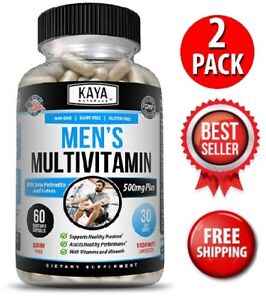 (2 Pack) Multi Vitamin for Men Capsules Mens Prostate Multivitamin Multimineral