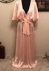 Vintage Shadowline Long Nightgown and Robe (Bed Jacket) Peignoir Set