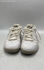 Nike Womens City Court VII 488136-101 White Leather Lace-Up Sneaker Shoes Size 8