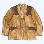 Vintage Scully Leatherwear Western Mens Jacket Brown Size 48 Leather /Alligator