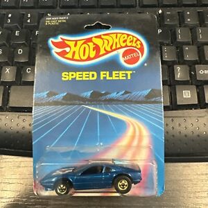 Hot Wheels Speed Fleet _1/64 _1986_ Street Beast 308 _ Ferrari 308 / blue _ MOC
