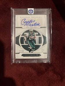 New Listing2021 Panini National Treasures Curtis Martin New York Jets NFL SP #37/99🔥🔥auto