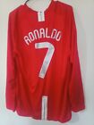 Vintage Ronaldo #7 Manchester United 2007-2008 Home Jersey Final Moscow Size XL