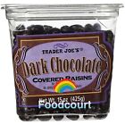 Trader Joe's Dark Chocolate Covered Raisins 15 oz